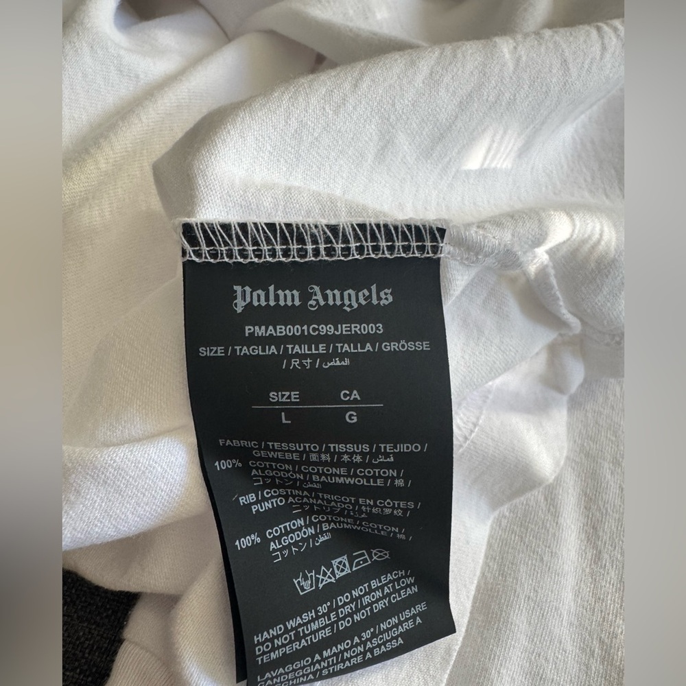 Palm Angels Classic Logo Over Longsleeve T-Shirt size Large - Picture 11 of 13